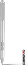 DrPhone Pro Logic3 - Stylet Actif - Ergonomique - Batterie Longue - Sensibilité à la Pression 1024 - Rejet Paume - Convient pour Surface Pro X, Surface Pro 7/6/5/4/3 - Argent