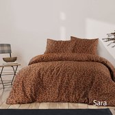 Day Dream Sara - Brown - Panterprint - Dekbedovertrek - 240x200/220 - Lits-Jumeaux - 100% -Katoen - incl 2 kussenslopen - 60/70 cm - Bed-mode.nl