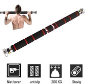 Homezie Pull up bar - Optrekstang - Pull up bar deur - Pull up station - Optrekstang deur - Verstelbaar van 60-100cm - 200 kg