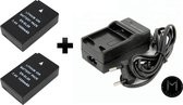 Mazuva  EN-EL20 set 2 Accu’s + Thuislader & Autolader set voor Nikon camera |1020mAh | Met LED-indicator | (o.a. voor Nikon 1 AW1, Nikon 1 J1, Nikon 1 J2, Nikon 1 J3, Nikon 1 S1, N