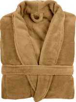 Badjas COSY microflannel- S/M - unisex, indian tan