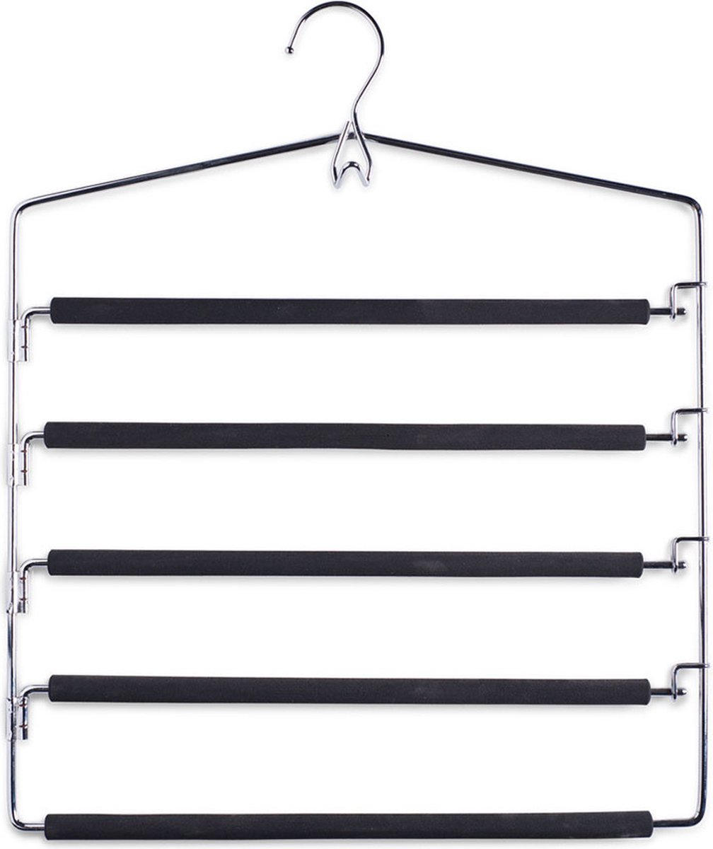 Zeller broek kledinghanger present - Zilver - Anti-slip