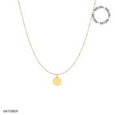 Ketting Birth Flower- maand oktober - goud