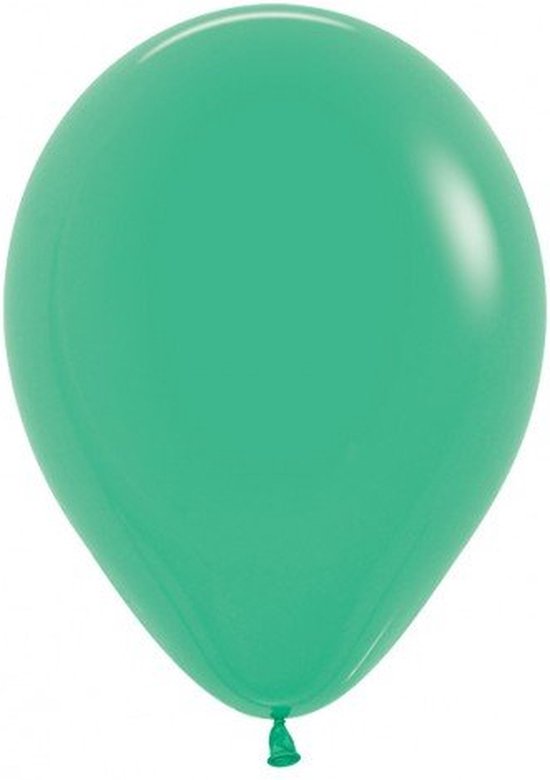 Ballon 30 cm, groen, Sempertex kwaliteit