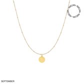 Ketting Flower Collectie - september - goud