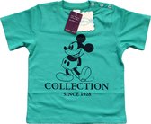 Disney Classics - Jongens Kleding - Mickey Mouse - T-shirt - Groen - Maat 80