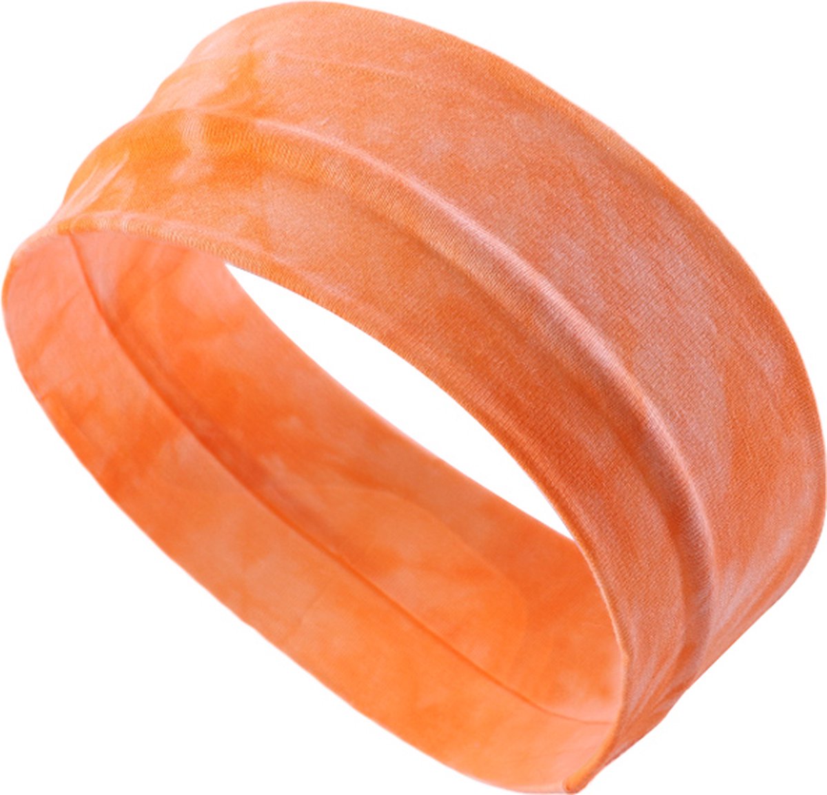 Haarband – Sport haarband – Dames haarband –Meiden haarband – Tieners haarband – Hoofdband – Make up – Haarverzorging – Oranje - Vrijetijdshaarband – Bandana – Tie-dye haarband