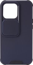 Shop4 - Geschikt voor iPhone 13 Pro Max Hoesje - Harde Back Case Privacy Blauw