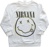 Nirvana Sweater/trui kids -Kids tm 12 jaar- Inverse Smiley Wit