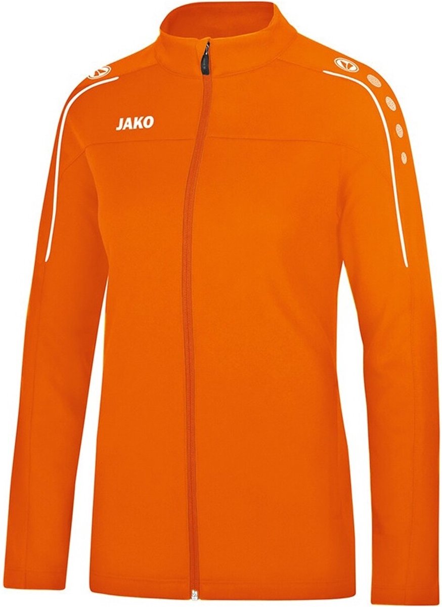 Jako Presentatiejas Classico Dames Fluo Oranje-Wit Maat 34