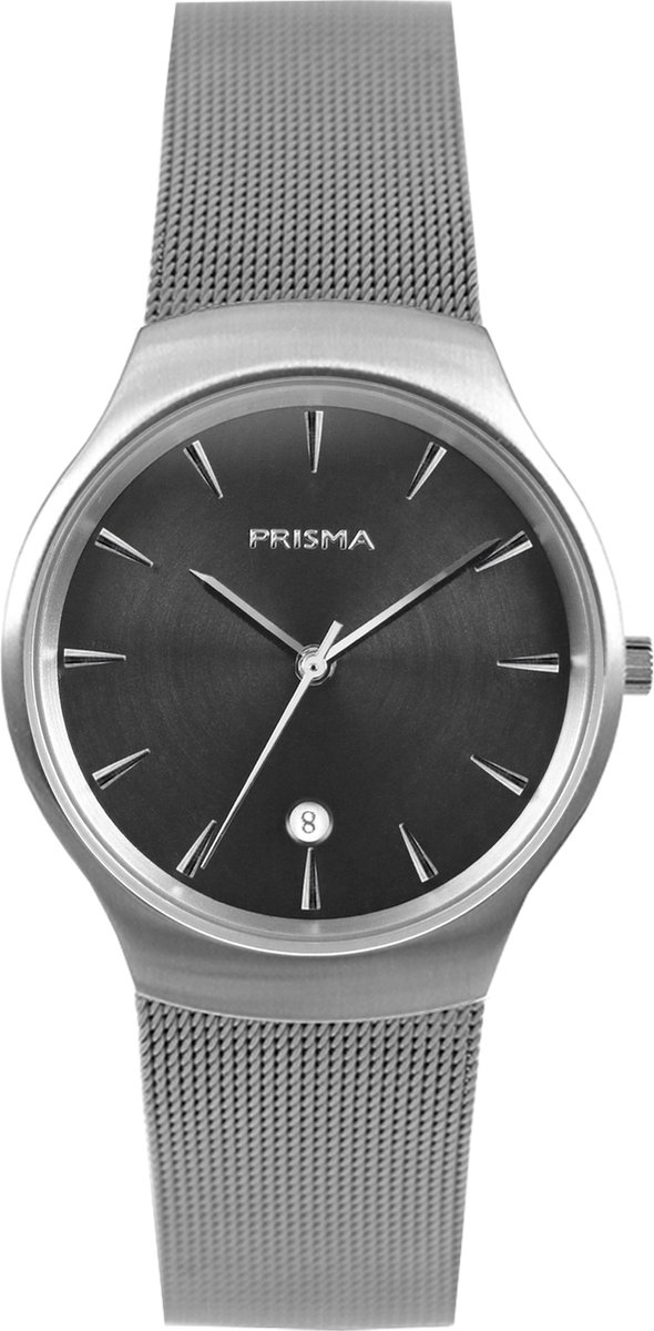 Prisma horloge P.2080 Heren Icon Design Restyled Edelstaal
