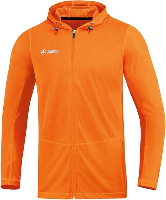 Jako - Hooded Jacket Run 2.0 Junior - Jas met kap Run 2.0 - 152 - Oranje