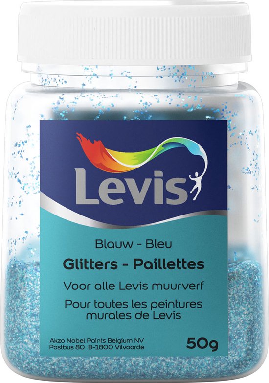 Levis Glitters Muur - Blauw - 50GR