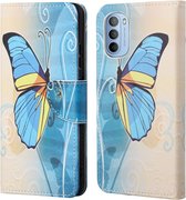 Book Case - Motorola Moto G31 / G41 Hoesje - Blauwe Vlinder