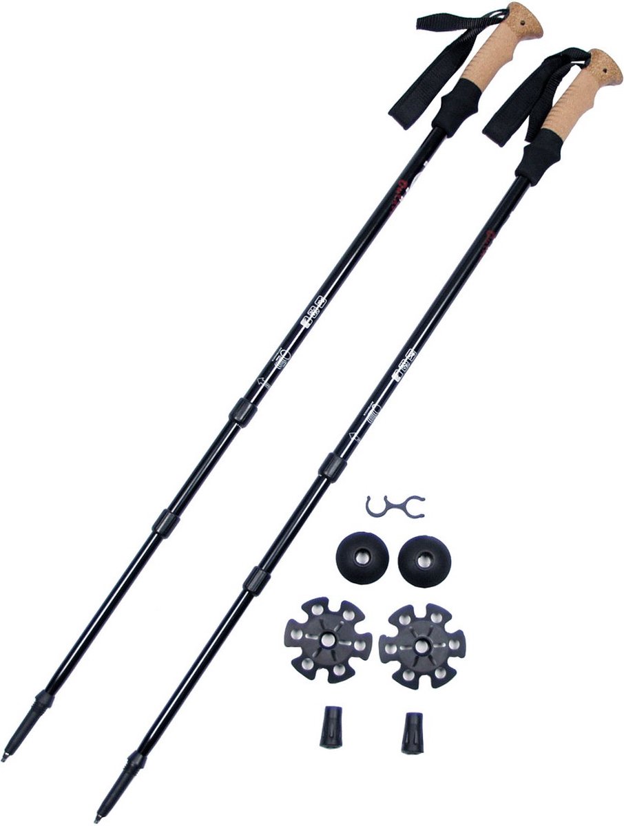 Fox Outdoor - Aluminium Trekking wandelstokken  -  kurk handvat