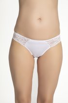 SPRUCE UP Dames ondergoed - Slips met kant - Maat L - Wit - 3pack