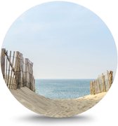 Maison de France - Dibond  Rond - duinlandschap 3 - wit dibond / rond - 120 cm