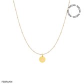 Ketting Flower Collectie - februari goud