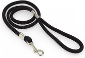 Bondage Play - Hondenriem met halsband zwart - 90 cm