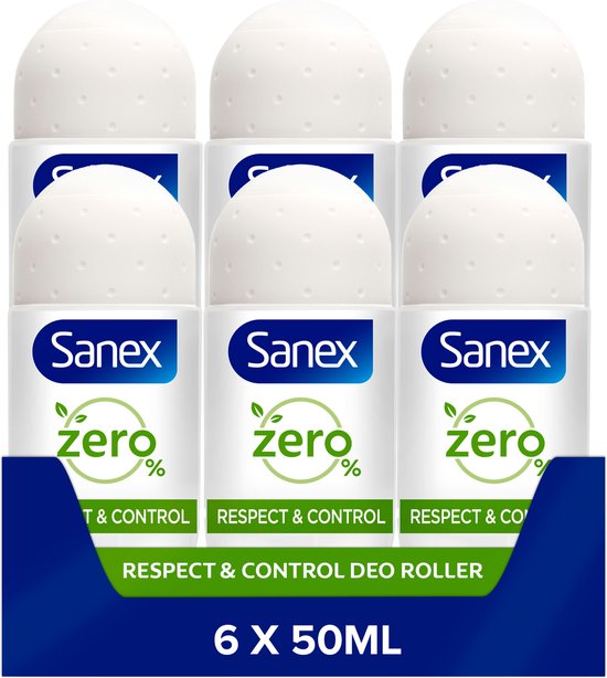 spanning Preek Moederland Sanex Zero% Respect & Control Deodorant Roller 6 x 50ml -  Voordeelverpakking | bol.com