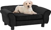 Everest Hondenbank 72x45x30 cm pluche zwart