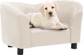 Everest Hondenbank 67x41x39 cm kunstleer crèmekleurig
