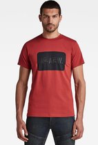 G-Star RAW T-shirt Raw Dubbellaags T Shirt D20722 336 A923 Rusty Red Mannen Maat - M