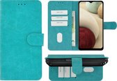 Hoesje Samsung Galaxy A13 5G - Book Case Wallet Turquoise Cover