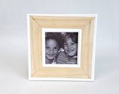 Houten fotolijst  voor foto 9 x 9 cm - speciale prijs - 19,4 x 19,4 cm