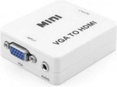 Convertisseur MINI VGA vers HDMI 1080P - Prise en charge de l'adaptateur audio VGA vers HDMI pour ordinateur portable, PC, projecteur HDTV