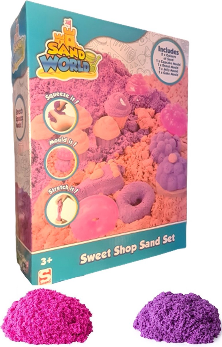 Sand World Magic Sand - Roze - Paars - Speelset - Kinetic speelzand