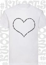 IK HAAT VALENTIJNSDAG heren t-shirt - Wit - Maat 3XL - korte mouwen - leuke shirtjes - grappige teksten - quotes - kwoots - Valentine - Valentijnsdag