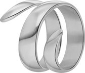 Lucardi Dames Ring Rosamonde - Ring - Cadeau - Moederdag - Staal - Zilverkleurig