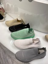 Unisex Sneakers - Minimalisten - Sportief en casual - Outdoor - Maat 38 - Zwart