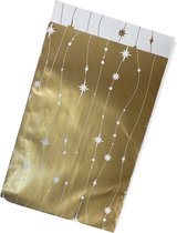 Gouden Luxe Cadeauzakjes Stars 200 stk - 12x19cm
