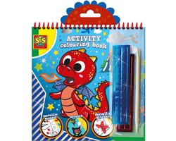 SES Creative Activiteiten Doe kleurboek metallic 3 in 1