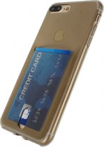 Apple iPhone 8 Plus Hoesje - Xccess - Creditcard Serie - TPU Backcover - Grijs - Hoesje Geschikt Voor Apple iPhone 8 Plus