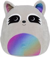 Squishmallow Knuffel - 30CM - Max the Rainbow Racoon - Incl. Adoptiecertificaat