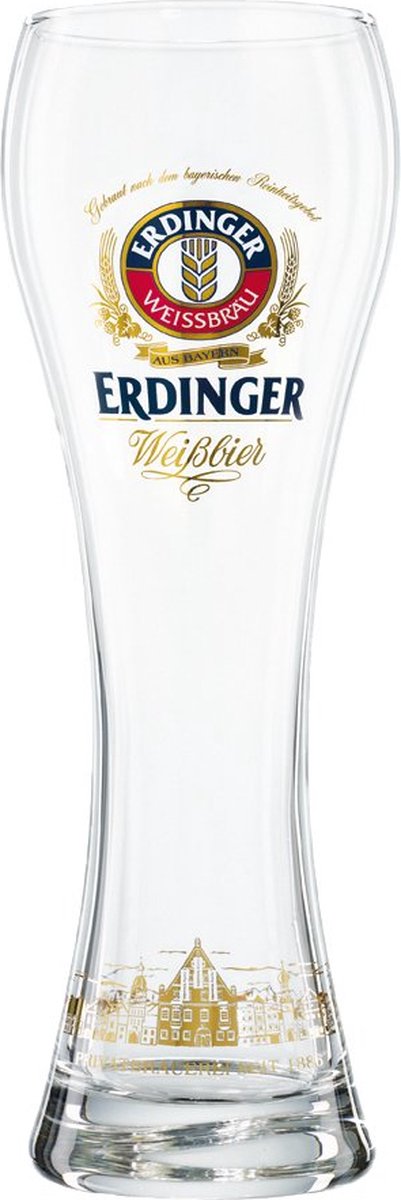 Erdinger Bierglas - 50cl - Origineel glas van de brouwerij - Nieuw