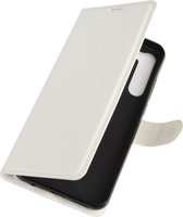 Mobigear Classic Telefoonhoesje geschikt voor HTC Desire 20 Pro Hoesje Bookcase Portemonnee - Wit