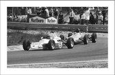 Walljar - Formule 1 Ford '78 - Zwart wit poster