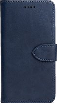iPhone 12 Mini leren portemonnee hoesje - PU leer - Pasjes - Wallet case - Book case - Opbergruimte - Telehoesje - Nederland - Kwaliteit - Goed - 5 kleuren - Zwart - Donker blauw -