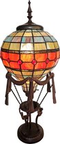 Tafellamp Tiffany luchtballon 31*31*71 cm E27/max 1*60W