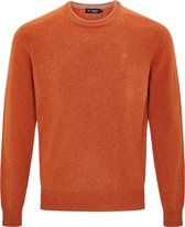 Hackett - Pullover Lamswol Oranje - XXL - Slim-fit