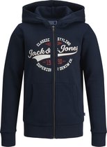 JACK&JONES JUNIOR JJELOGO SWEAT ZIP HOOD 21/22 NOOS JNR Jongens Vest - Maat 176