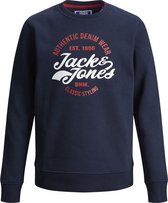 JACK&JONES JUNIOR JJBRAT SWEAT CREW NECK JNR Jongens Trui - Maat 176