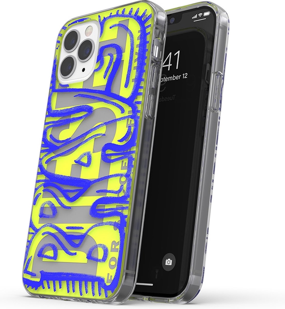 Diesel - Snap Case Clear iPhone 12 / 12 Pro - blauw