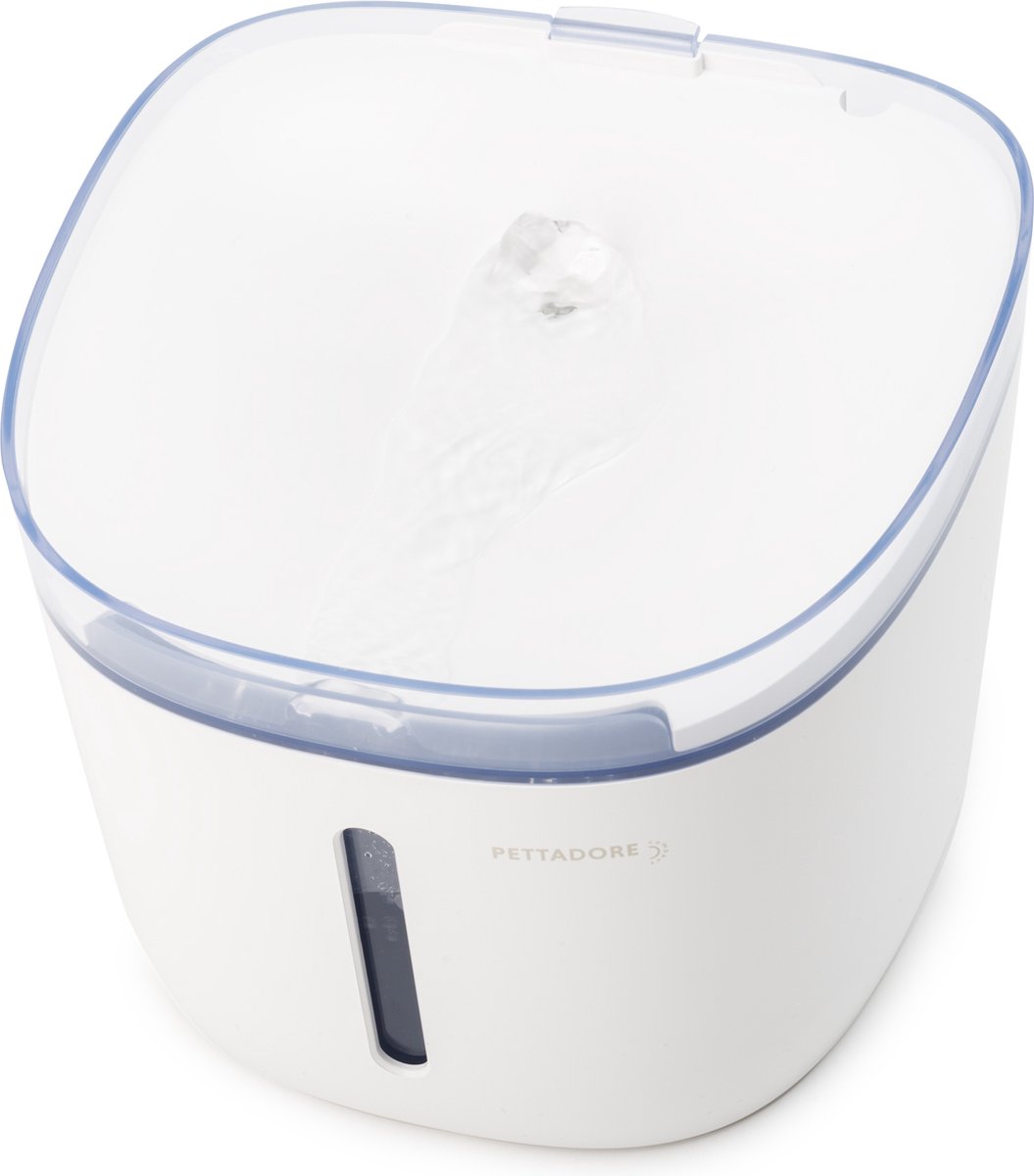 Pettadore Hydrate Compact 2 - Drinkfontein Kat /Hond - Slimme Waterfontein kat met App - Kattenfontein - 1,9L - Wit thumbnail 2