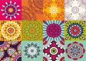 Vinyl  Placemats | Retro Flower