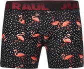 Verjaardag cadeau – BOXER SHORT – Flamingo - Grappige boxer short – Mannen Boxershort – Heren Boxer Short - Leuke Boxer Short - Vrolijke Boxershort – Mannen Cadeautjes - Luckyday S